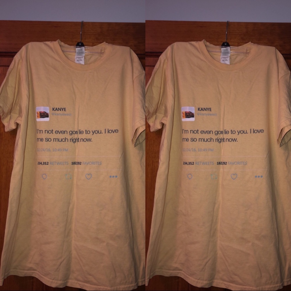 UNISEX KANYE TWEET SHIRT!!